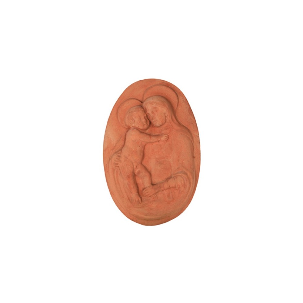 Oval Madonna in Terracotta